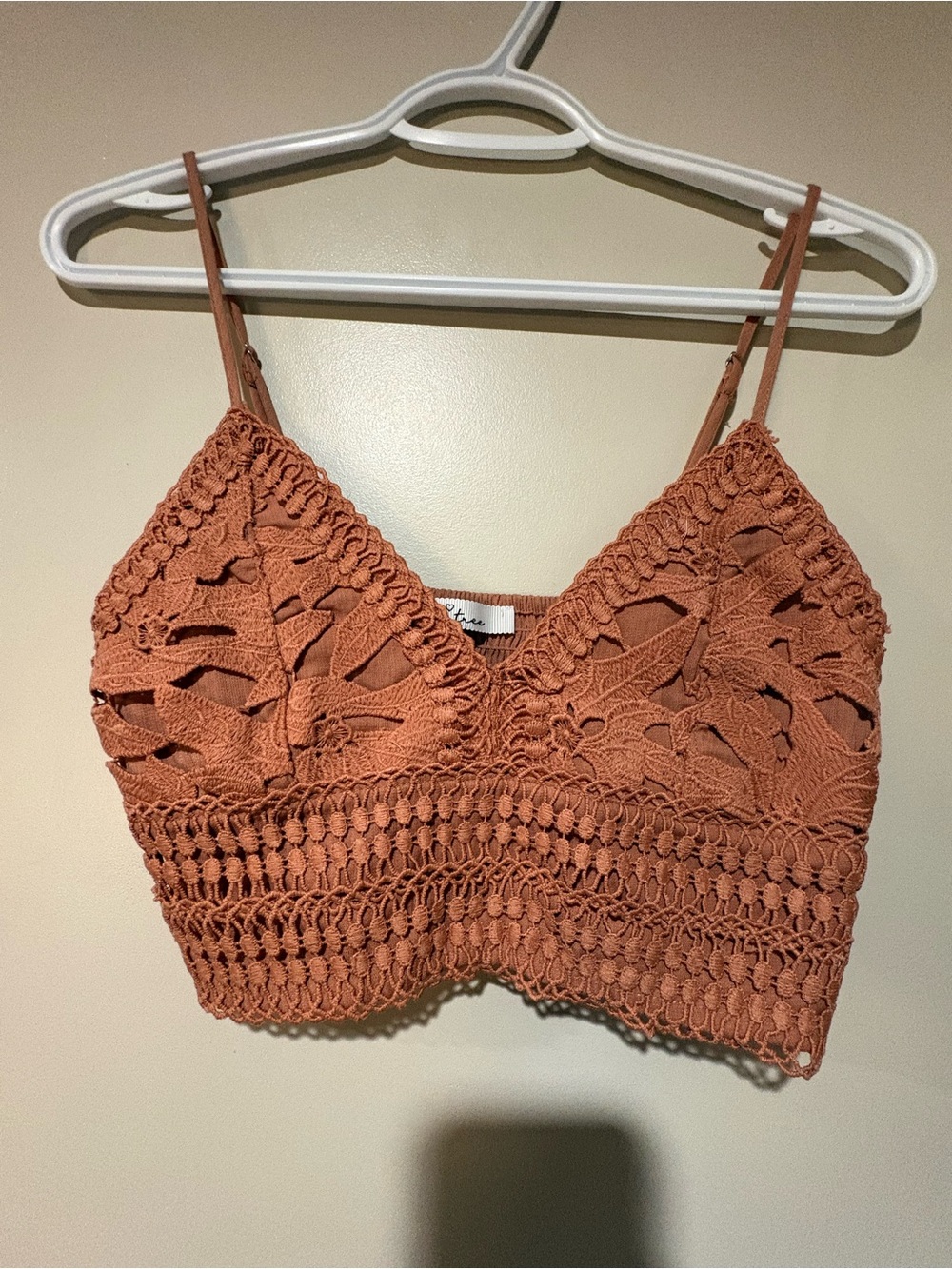 Love Tree Crochet Bralette Tank Top
